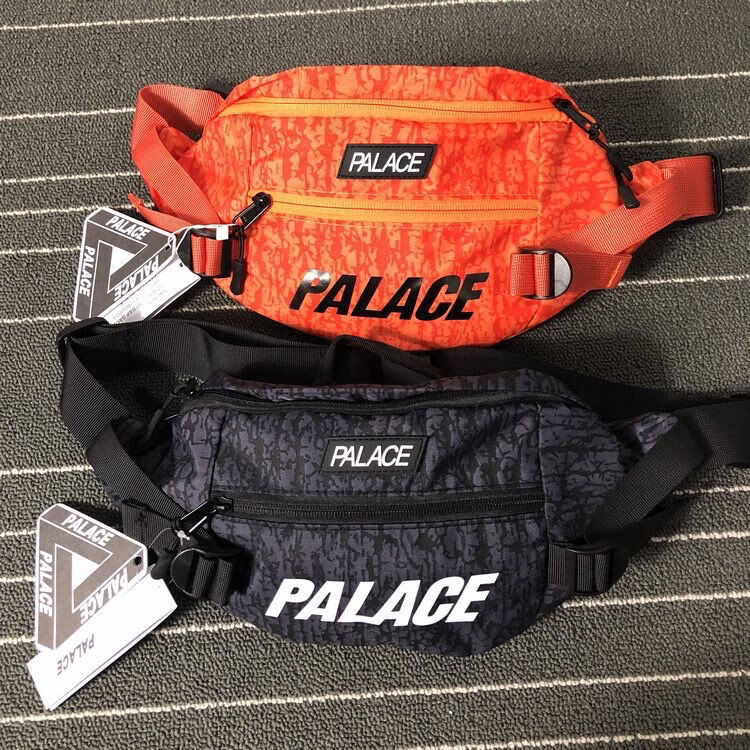 palace嘻哈三角3m反光胸包腰包蹦迪街头斜挎包手机单肩包男女ins 绿色