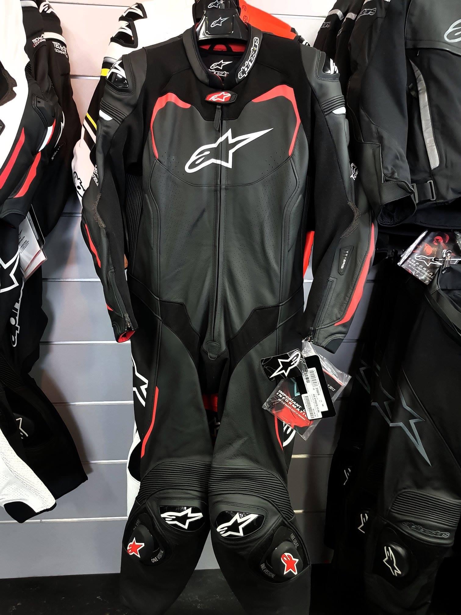 a星gp pro连体皮衣赛道骑行服 可连接赛道气囊 白黑红 50【图片 价格