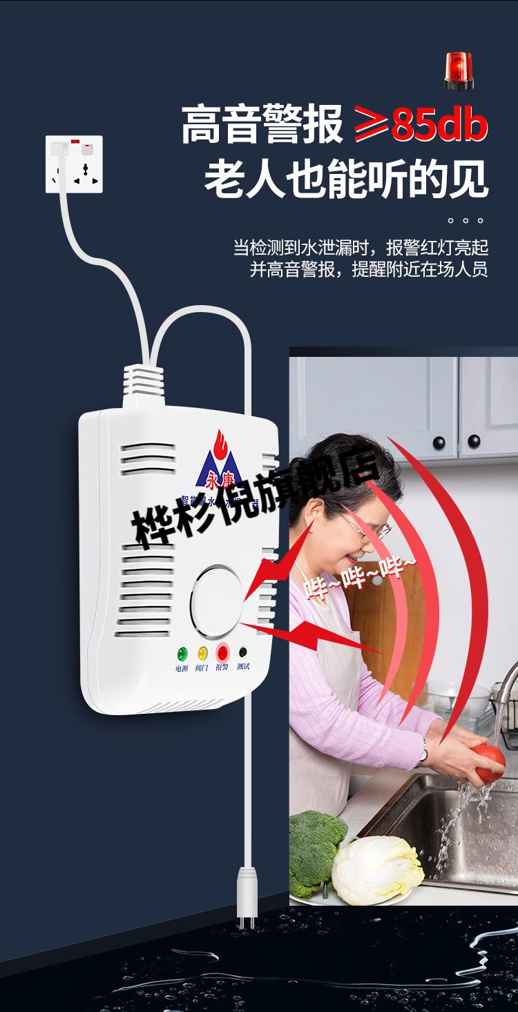 水位感应报警器家用水浸探测器漏水满水提醒传感水池鱼缸水箱溢水