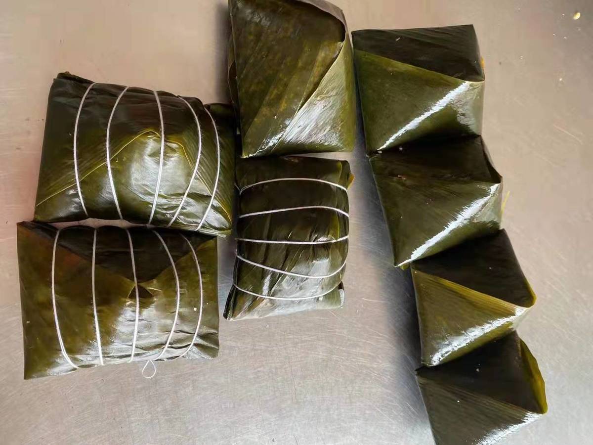 微湖刘姥姥 广西横县大粽绿豆猪肉粽过年年货广西横县特产传统手新疆