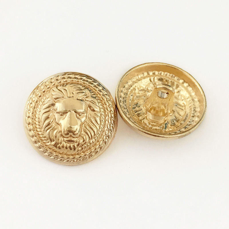 英伦风狮子头扣子百搭西装高档配件金属上衣女巴尔曼纽扣大衣风衣 12