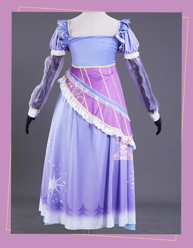 儿童夜萝莉叶罗丽娃娃的真人公主裙子精灵梦时间公主时希cos衣服 时希