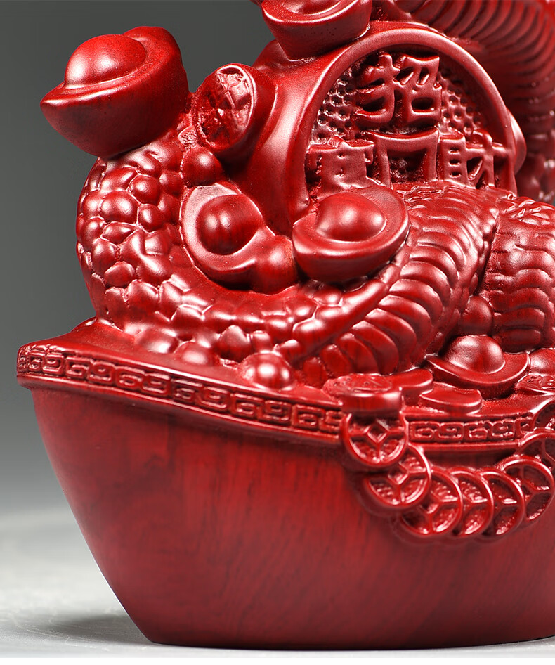 红花梨木雕蛇摆件实木十二生肖木制眼镜蛇家居客厅装饰红木工艺品精雕