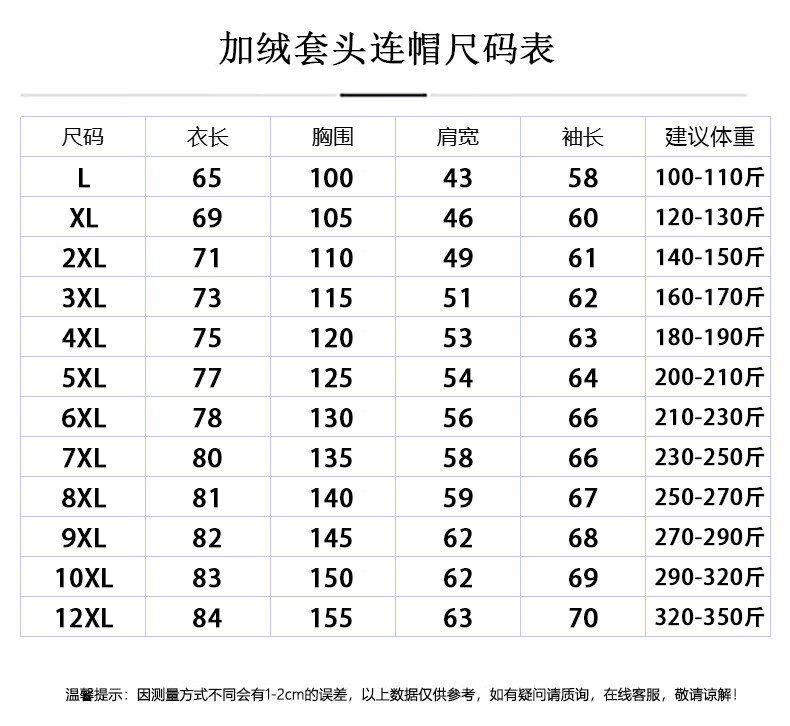 凯逸弗（kainifu）冬季加绒套头宽松加大加肥大码舒适连帽卫衣加肥加大宽松大码舒适男装 黑色 L详情图片1