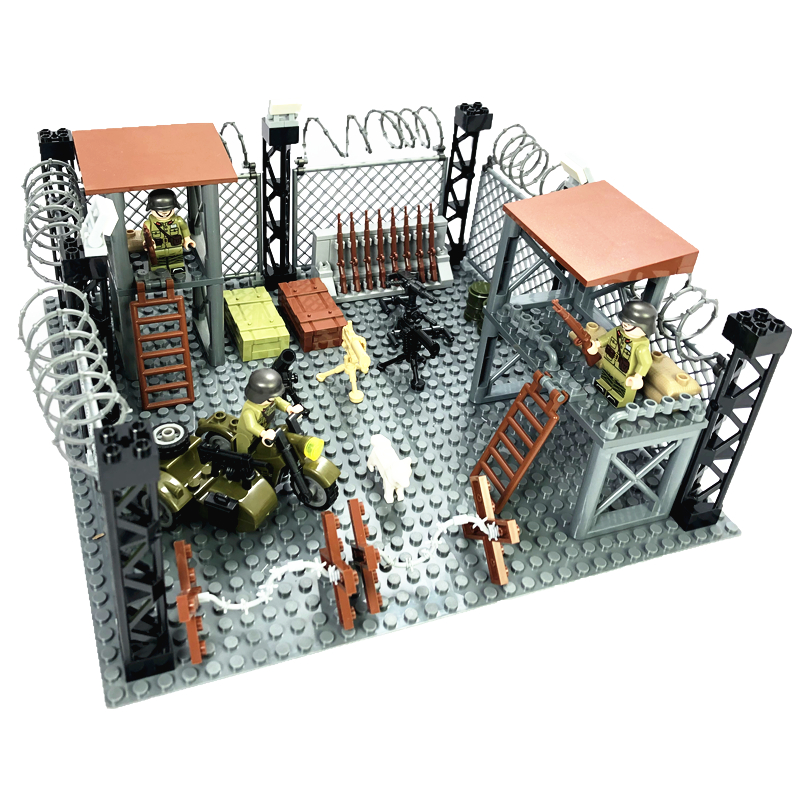 乐高(lego)积木军事系列堡垒基地特种兵积木小兵人仔同款玩具儿童益