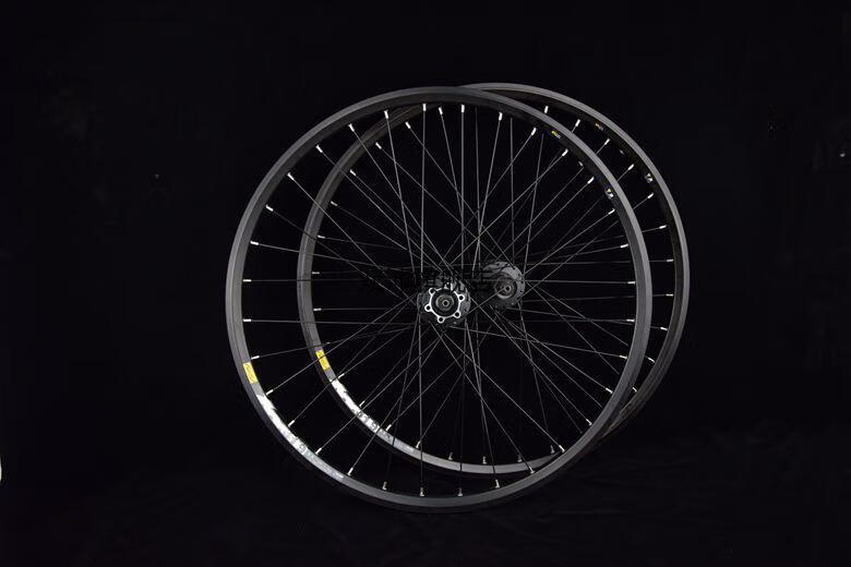 【闪电发货】26寸自行车后轮总成自编轮组轮组m475花鼓 自行车轮组26