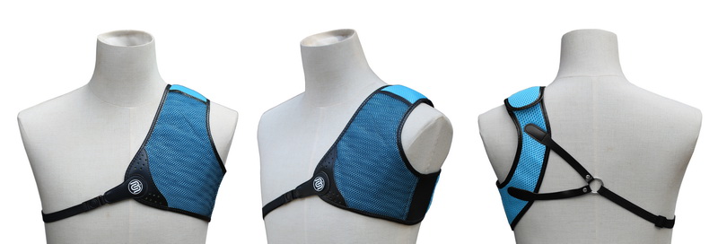 反曲射箭护胸贝卡思特asa专业竞技反曲弓射箭护胸具护指 蓝色l码