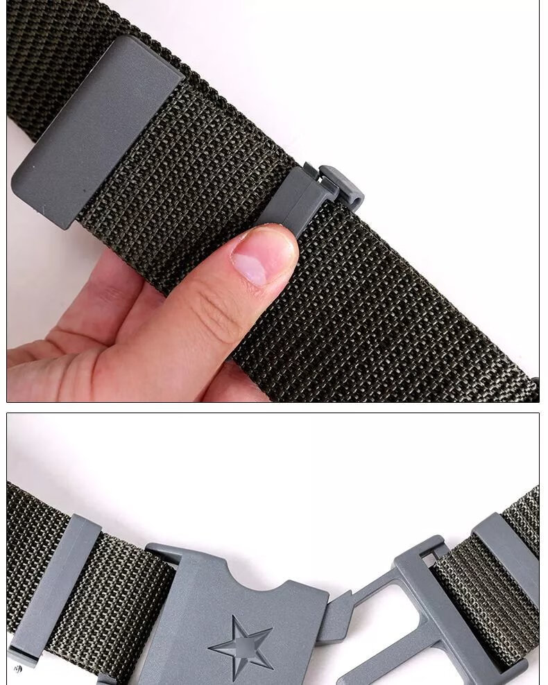 腰带学生作训腰带胖加长外腰带内腰带编织帆布户外夏令营战术训练腰带