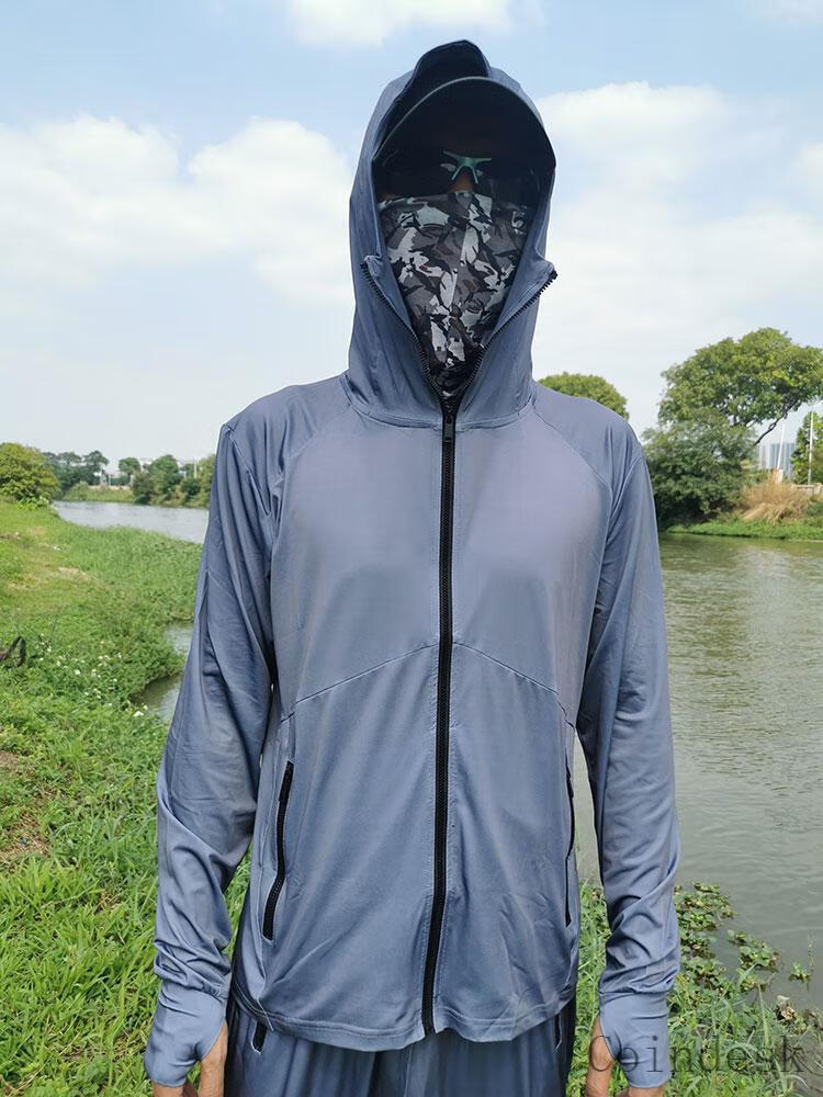 达瓦专业冰丝钓鱼服路亚冰丝钓鱼服防晒服钓鱼专用男款透气衣服钓套装