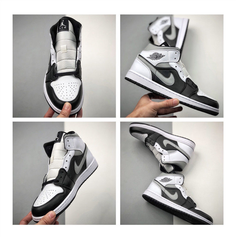 黑白熊猫黑曜石黑魔卡北卡蓝经典乔1男女同款运动鞋板鞋篮球鞋 aj1