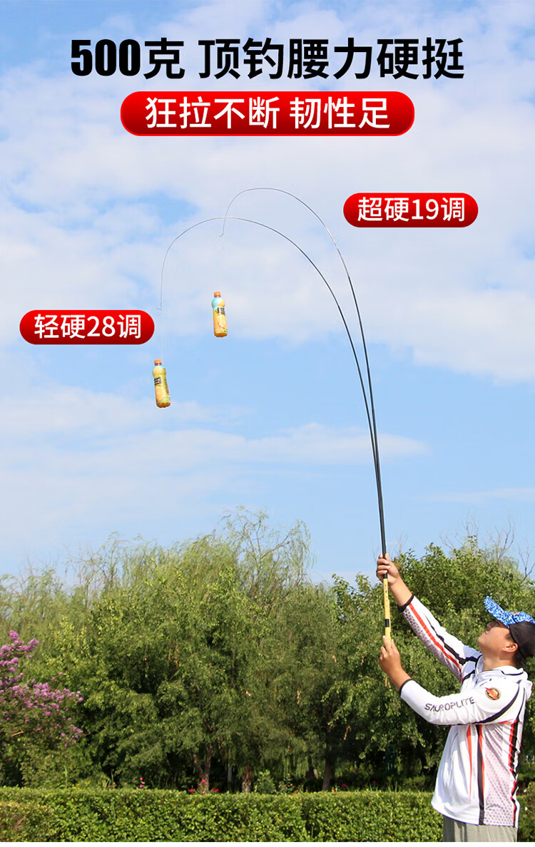 儿童鱼竿6到12岁超短节袖珍杆迷你手竿溪流竿超短43cm超轻超硬28调钓
