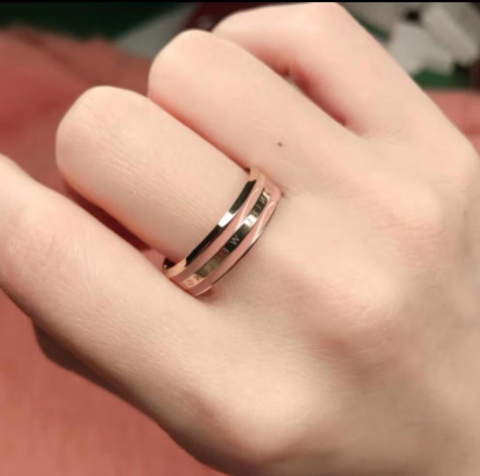 dw戒指【情人节礼物】复刻戒指男女情侣同款对戒时尚简约陶瓷指环闺蜜