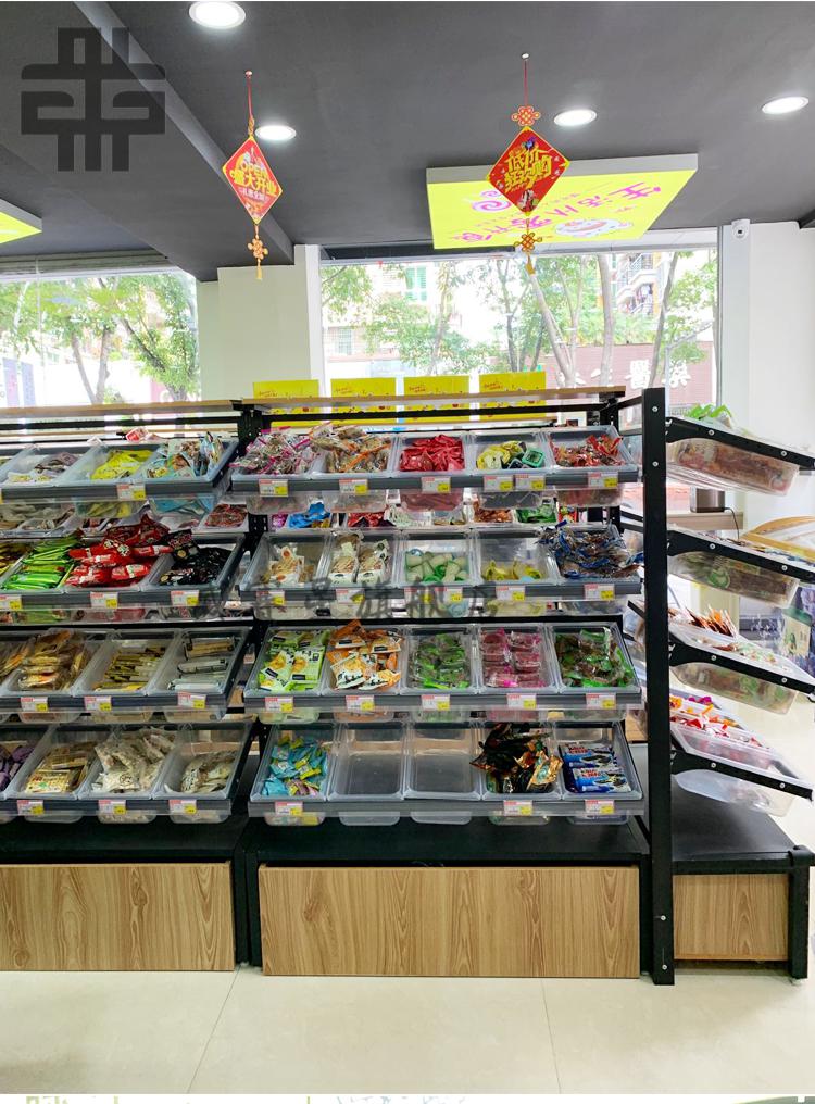 超市便利店散货散称饼干散装进口零食货架靠墙小卖部多层散称货架