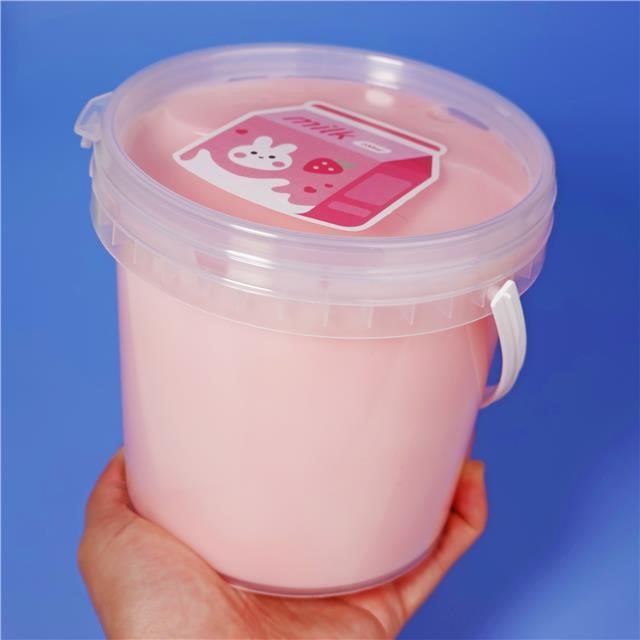 史莱姆假水尖叫蜜桃泡泡奶大桶可盖泡儿童安全厚实不黏手搭泡高颜值