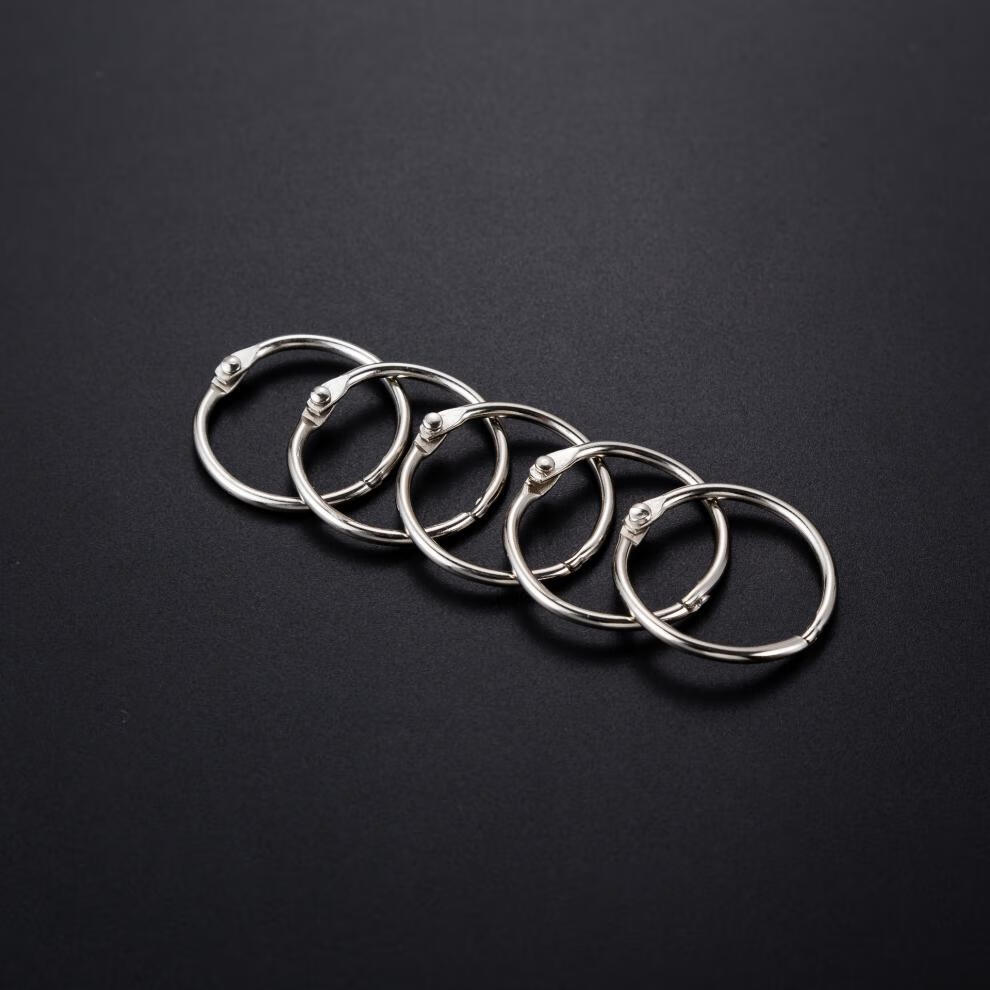 挂环书圈活页圈diy装订圈环卡片圈钥匙扣环圈铁圈铁环开口圈窗帘挂环