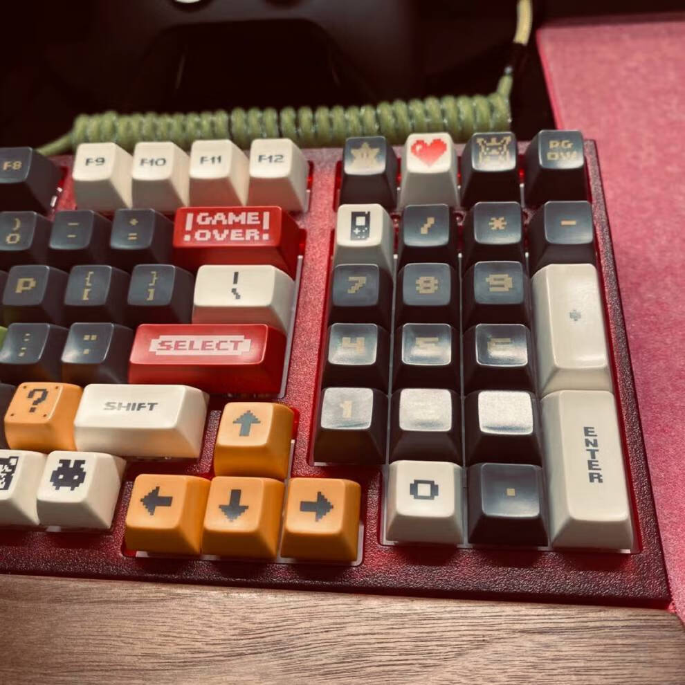 电玩球帽 机械键盘键帽 sa高度 video 马里奥 牙哥键帽 87配列 套餐一