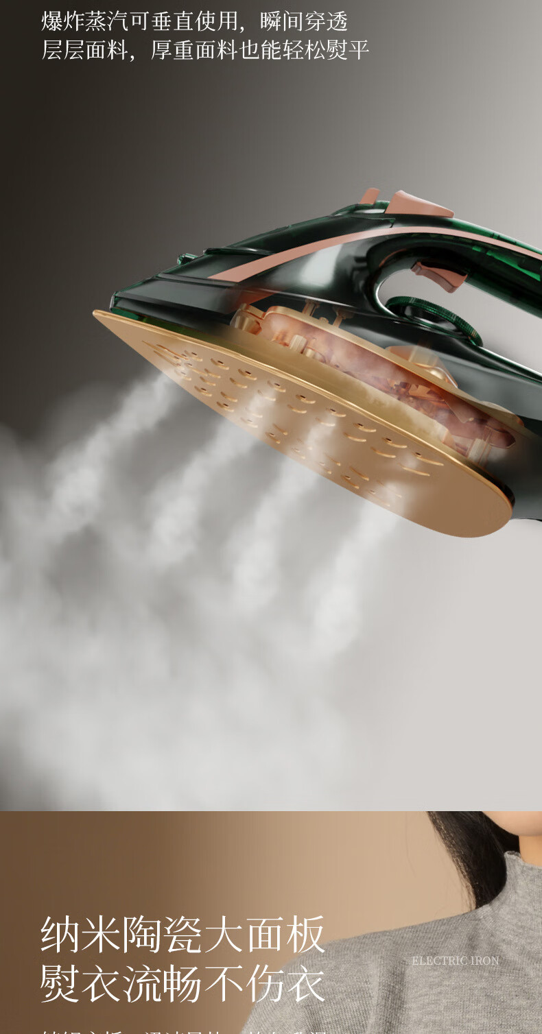 红心red heart上海红心老牌子家用蒸汽电熨斗新款手持大功率电烫斗