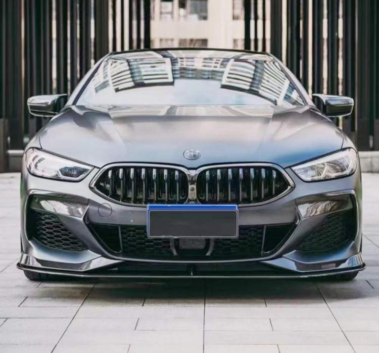 适用于g14g15g16宝马8系840i改装小包围碳纤维ac前铲侧裙后唇风 前唇