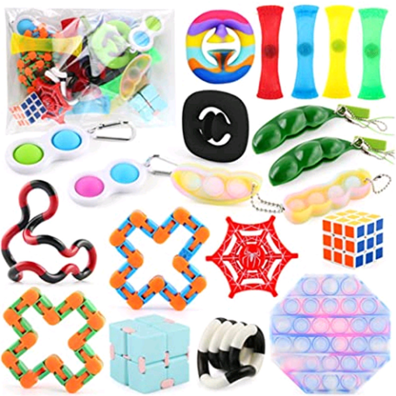 popit盲盒套装解压玩具男女生舒减压儿童桌面 pop it set 47号套装