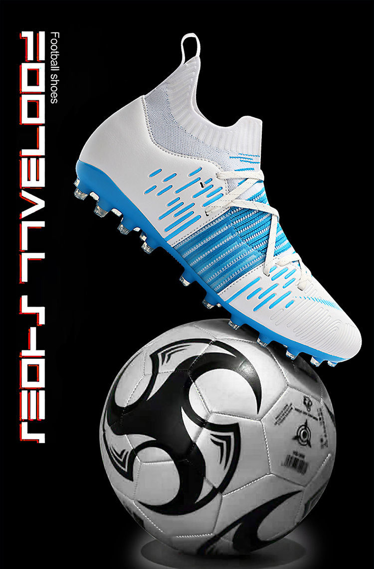 支持国货李宁寕c罗梅西高帮袋鼠皮足球鞋男mg短钉tf碎钉成人小学生