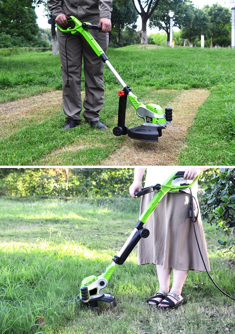 定做除草机神器懒人小型电动割草机家用插电式草坪修剪机打草机草坪机