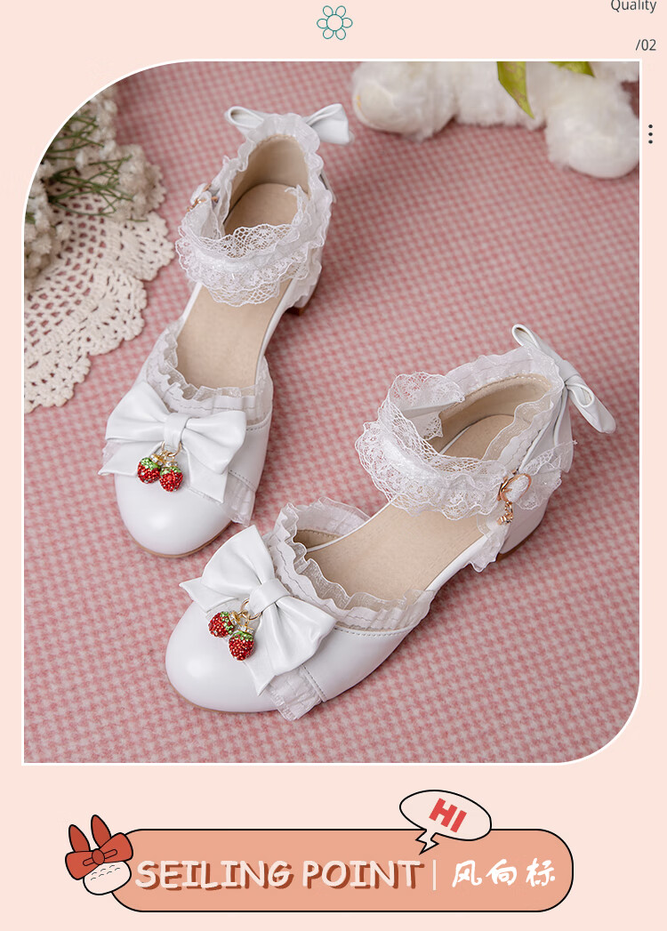 jk制服鞋子10岁儿童lolita鞋11岁女孩穿凉单鞋新款学生可爱洛丽塔高跟
