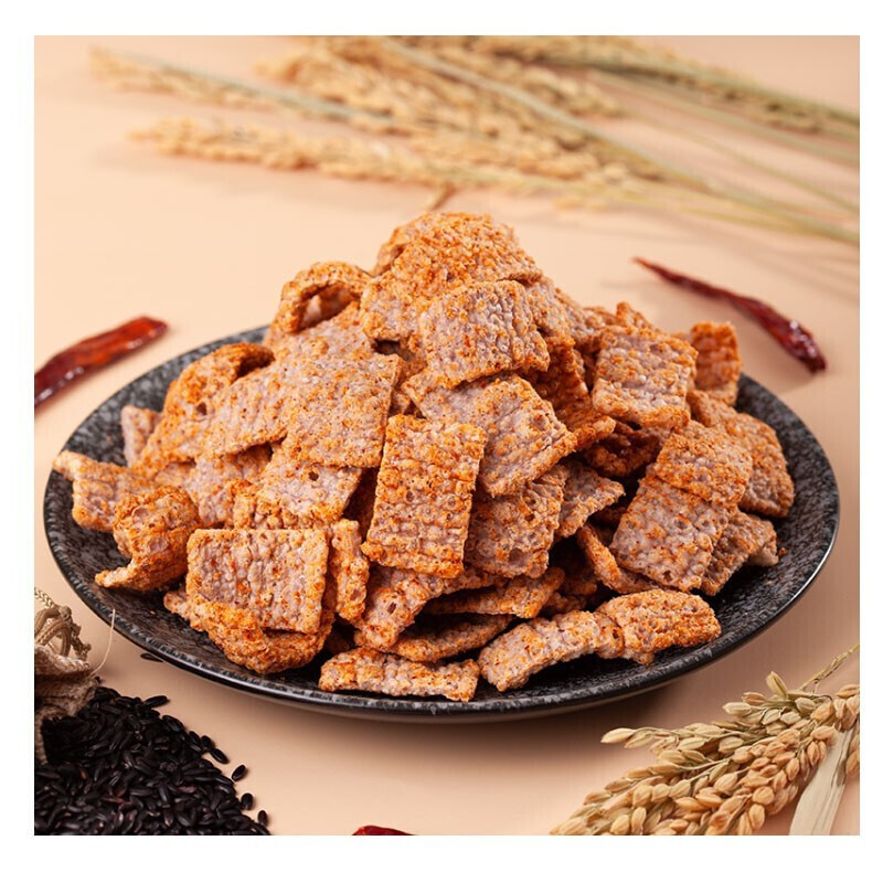 川洋黑米锅巴四川特产小吃成都零食麻辣休闲怀旧小包装26g袋装 麻辣2