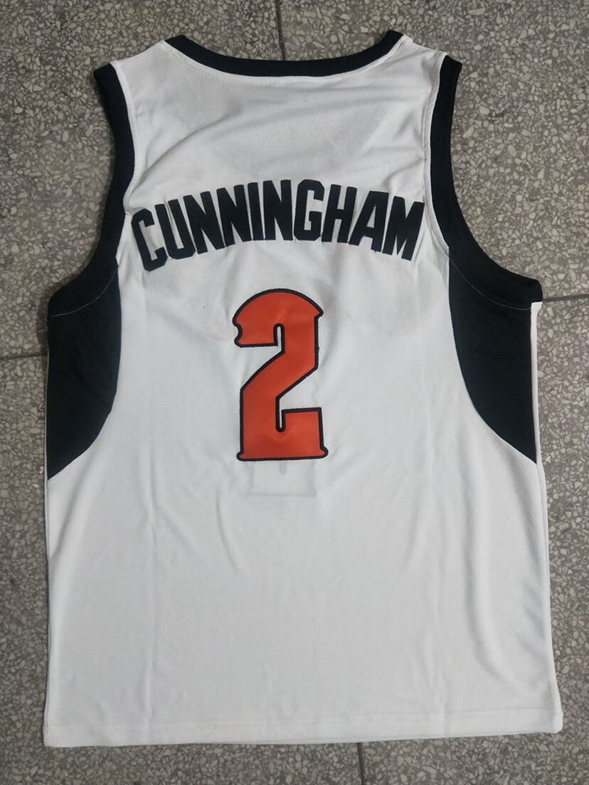 苛鱼支持国货李宁 滕讯体育同款ncaa大学2号凯德-坎宁安球衣刺绣篮球