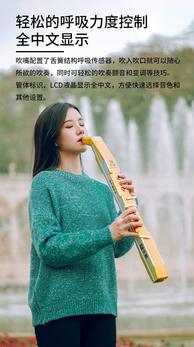 ac866电吹管乐器初学者电萨克斯雅思乐新手中老年笛子品质定制款 华魅