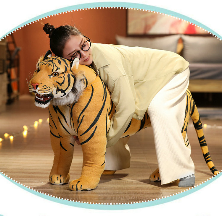 大号毛绒玩具老虎玩偶拍照模型动物公仔儿童座骑沙发可坐人 河马 规格