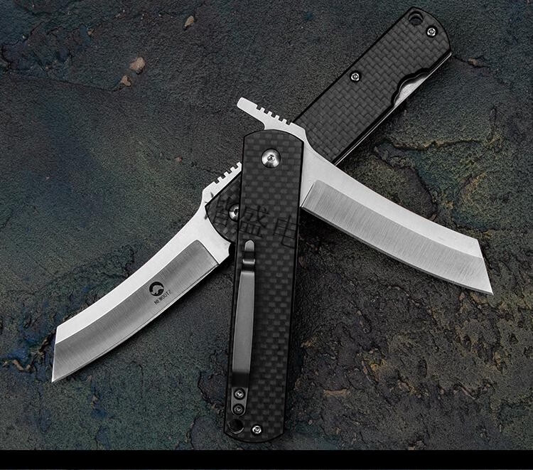 锋利d2钢折叠刀高硬度刀具防身随身野外求生折刀便携水果刀拆快递自营