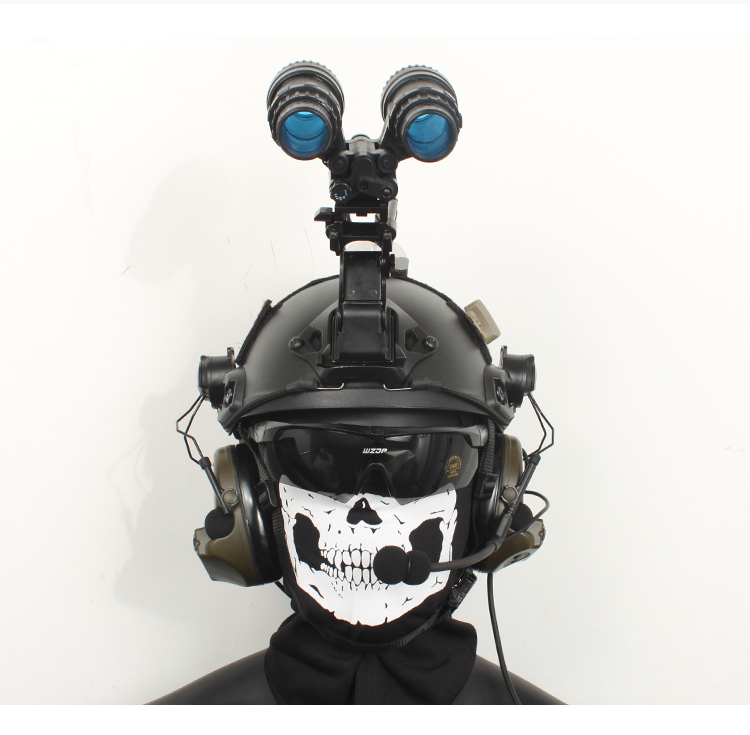 艾睿光电infiray同款新pvs14日夜两用头盔式红外夜视仪四目高清望远镜