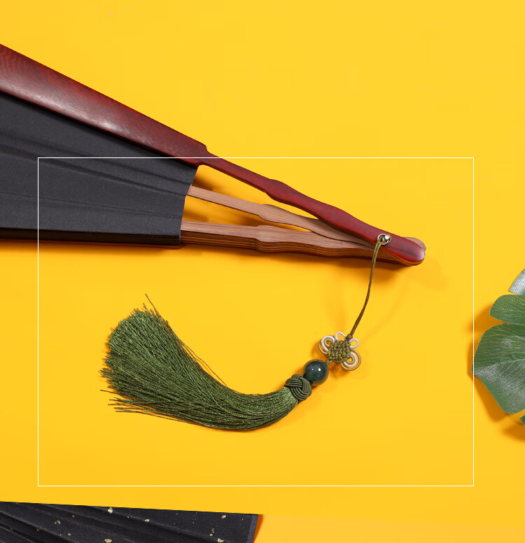 左木春扇子定制流苏挂件古风汉服腰佩旗袍团扇折扇扇坠中国结配饰 长