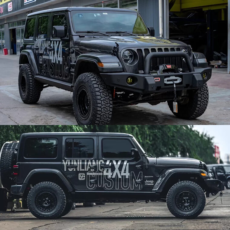2022款jeep牧马人车贴拉花车身彩条吉普车身文字整纸改装个性装饰越野