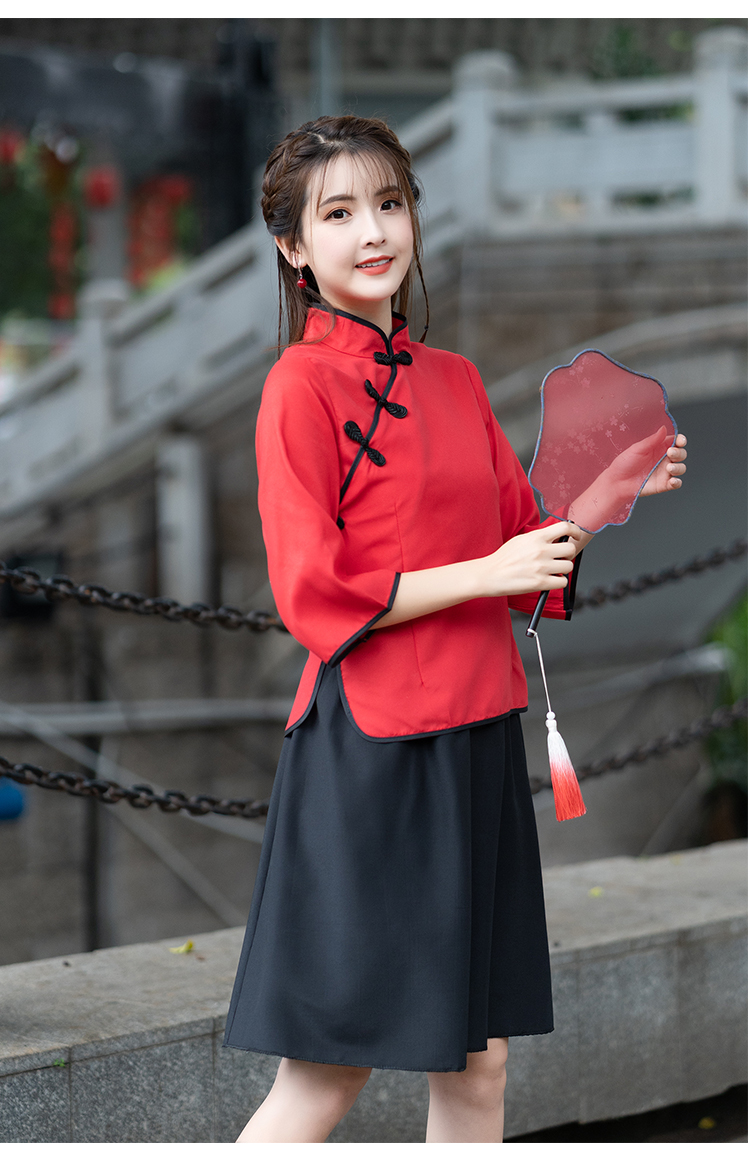 民国学生服民国学生装女五四青年装民国风女装中山装男班服舞台表演