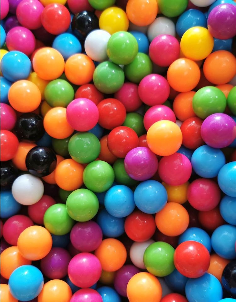 炮打僵尸黄球16mm弹珠机塑料珠子儿童游戏机射击飞机枪机射球彩色16mm