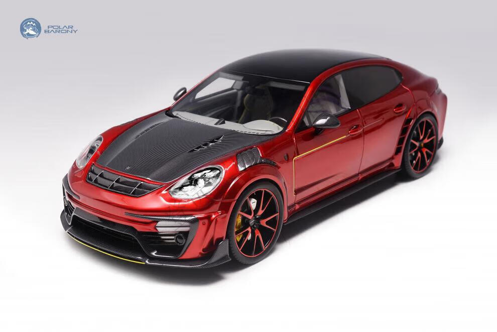 保时捷车模帕拉梅拉118 pb mansory 保时捷帕拉梅拉限量版仿真树脂