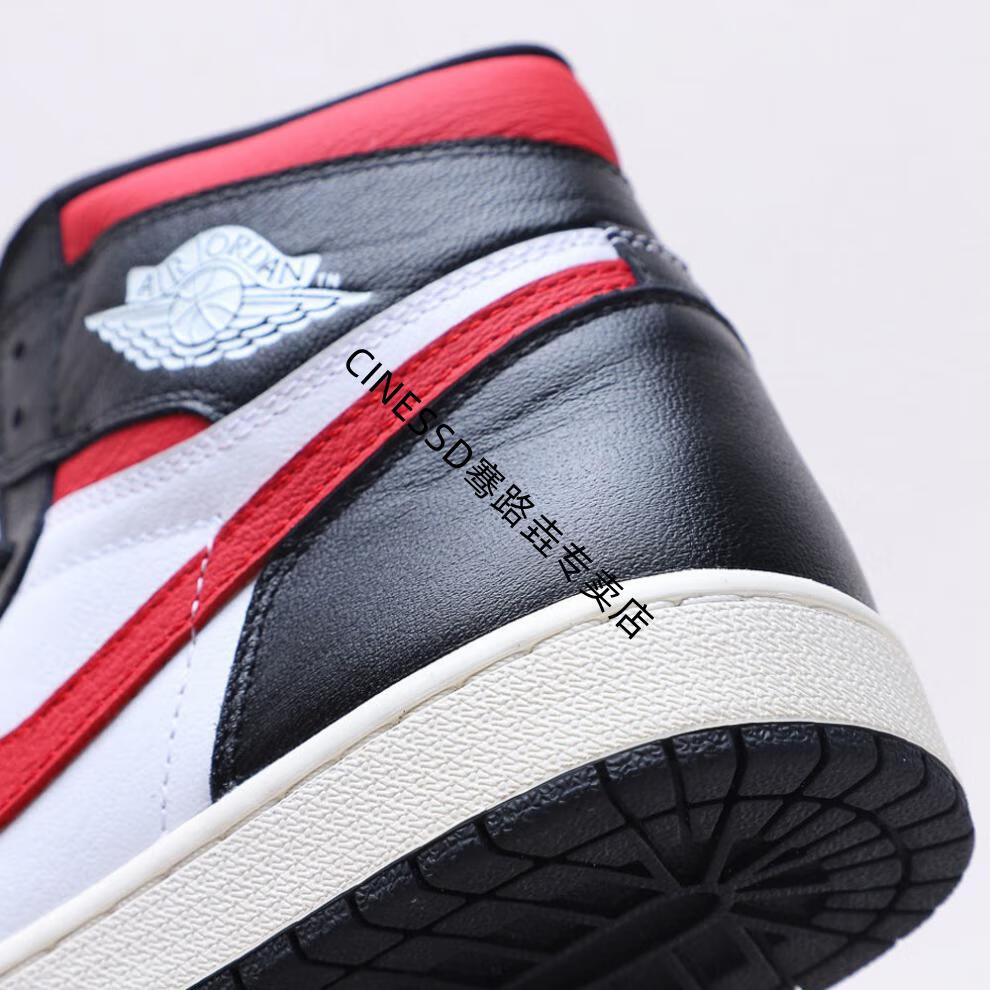【官方旗舰店】乔1红钩黑脚趾黑红禁穿芝加哥红丝绸高帮情侣休闲运动