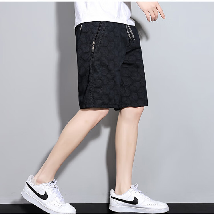 Romon Men's Cooling Sports Shorts 2025 Summer Thin Loose Casual Knee-Length Pants New Khaki 2XL 13