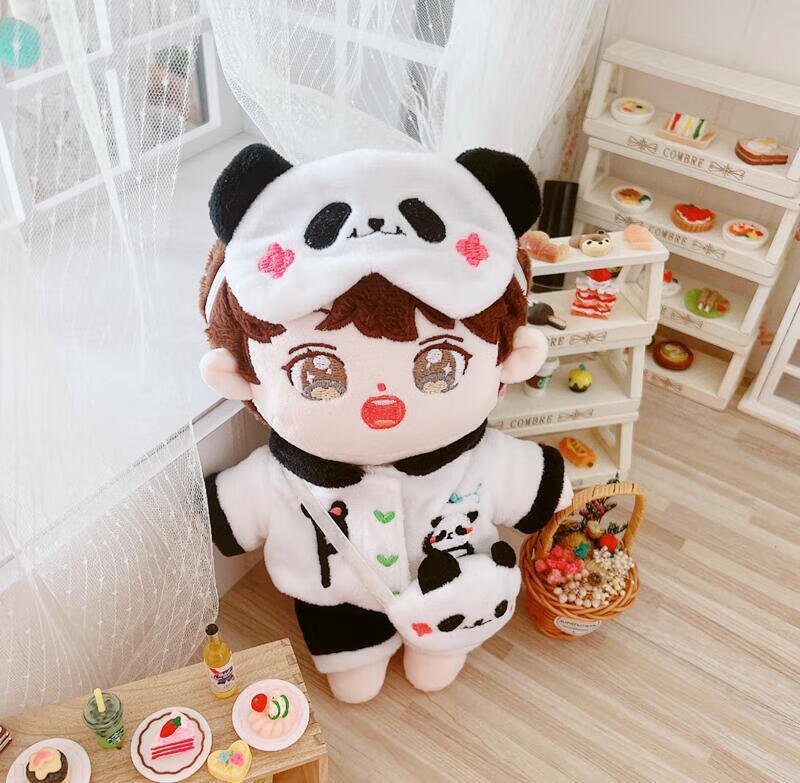 任嘉伦棉花娃娃任嘉伦棉花娃娃公仔卡通可爱毛绒人偶可换装裸娃玩具