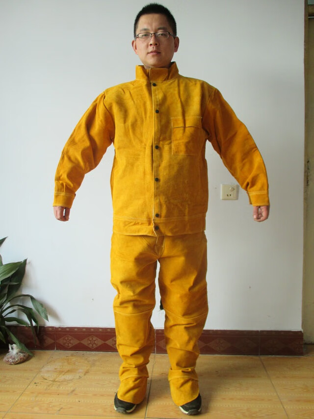 耐磨隔热防烫防阻燃氩弧焊电焊服焊工焊接防护工作服 裤子加内衬 xxxl