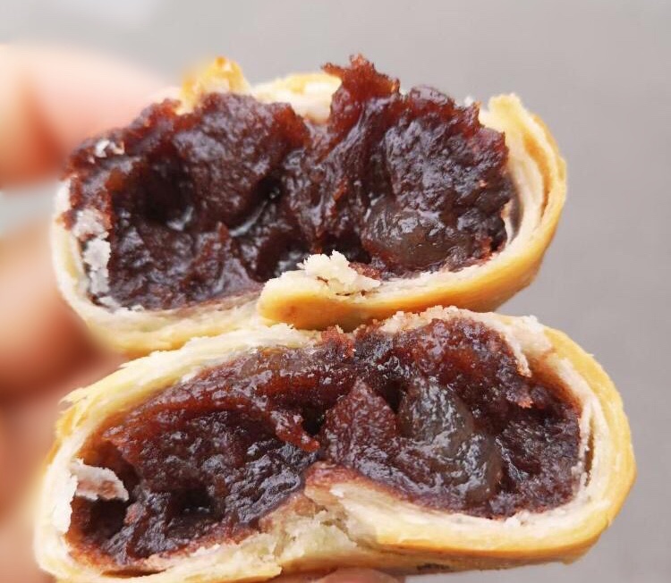 中秋新塍陆家桥活油豆沙月饼传统手工老式苏式馅酥皮礼盒 蛋黄豆沙300