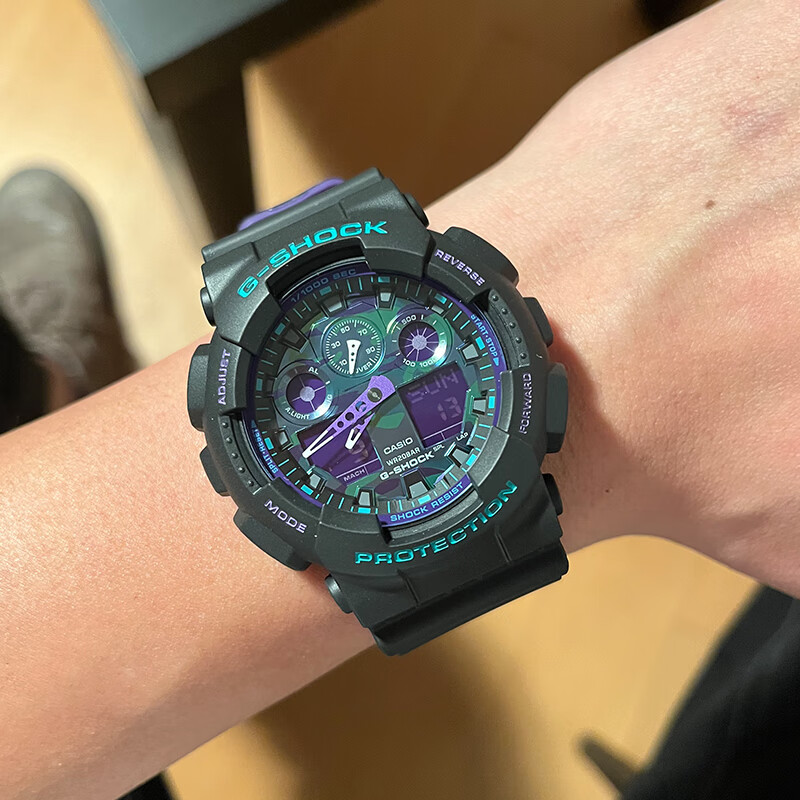 卡西欧 海外代购g-shock电子表ga-110-1b时尚运动防水手表男 110gb-1a