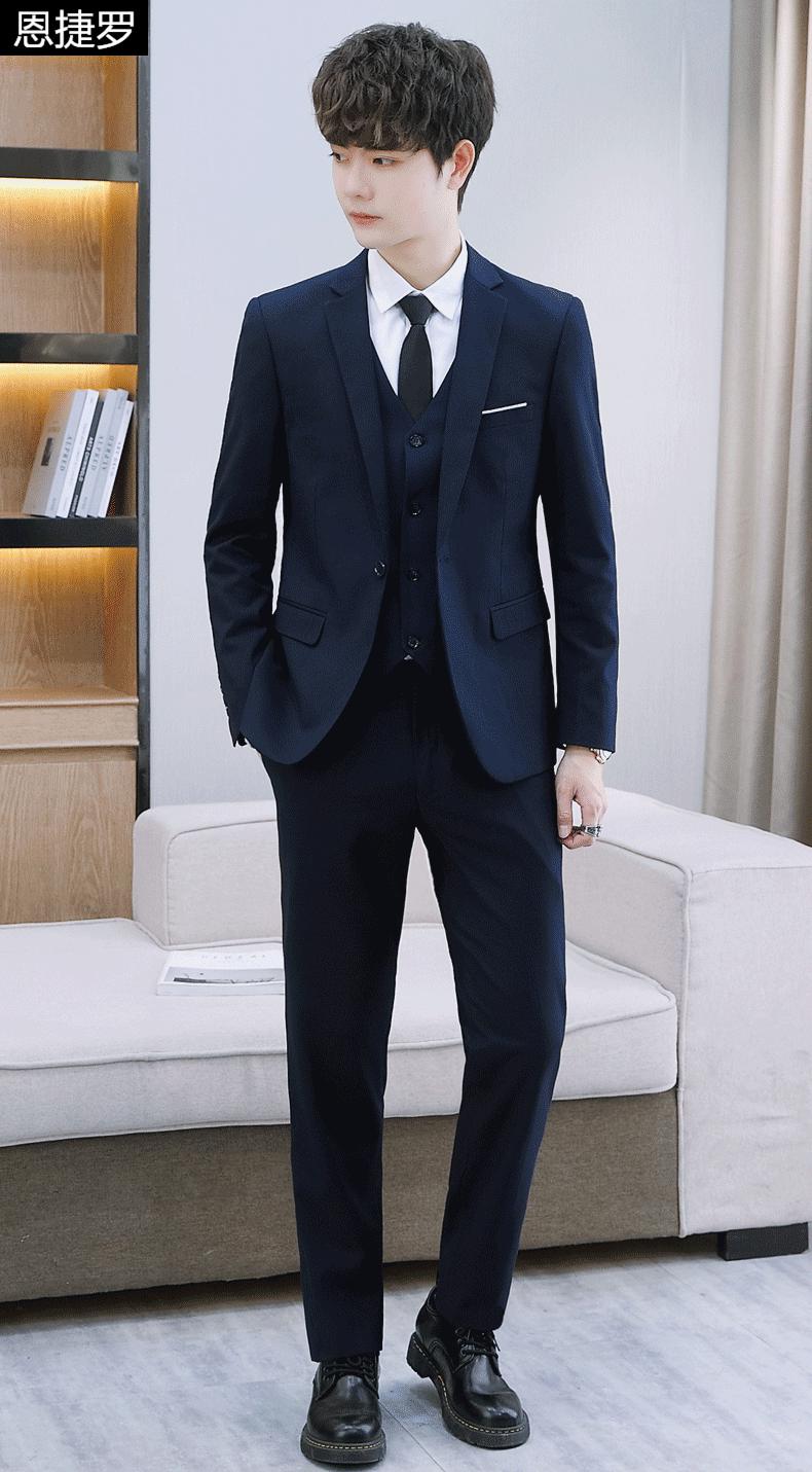 青少年高中生十八岁成人礼服西装套装男生钢琴辩论主持演出西服套装