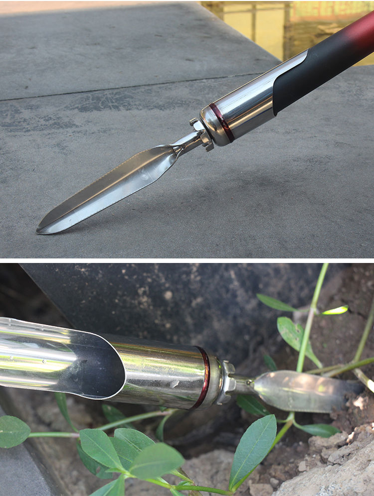 渔老大不锈钢地插支架海竿地插筒抛竿海杆钓鱼竿炮台渔具 圆插【大号