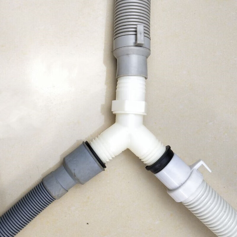 厨房排水多通接口洗衣机脸盆下水管三通对接头加长转接头地漏出水弯头