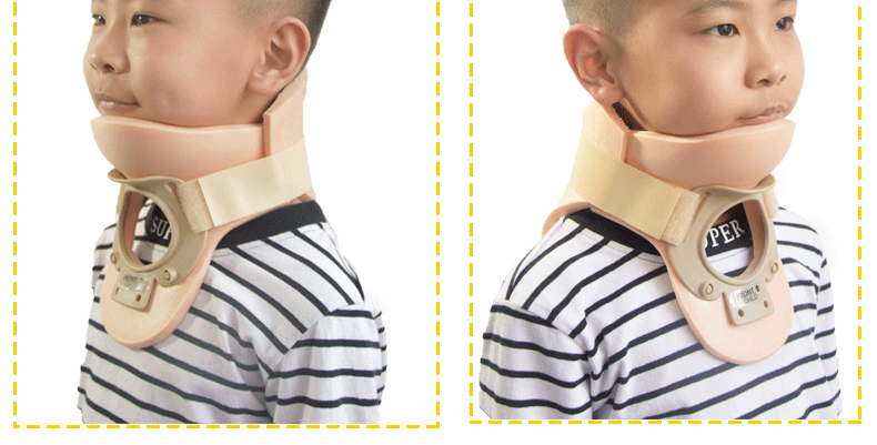 儿童颈托家用护颈牵引器小儿歪脖子斜颈固定矫正矫形器 成人款s(24.