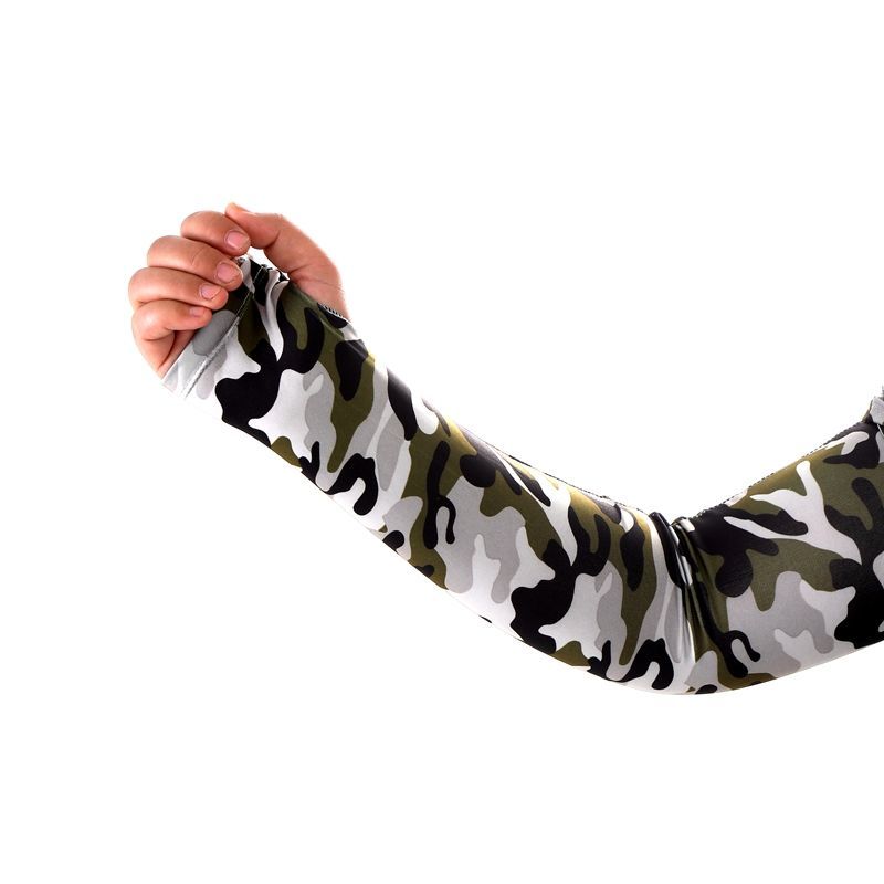 护袖男男士冰袖袖套冰丝加长加大户外运动骑行开车手臂遮阳迷彩套袖