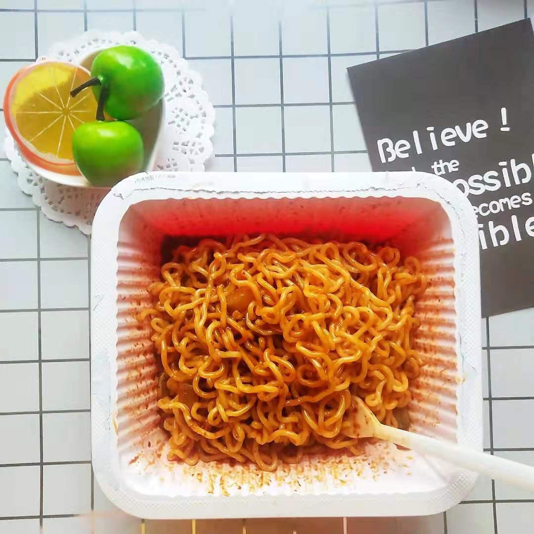 飘香拌面火鸡面266g盒装湿面条干拌面早餐车方便速食 低辣火鸡面 12盒