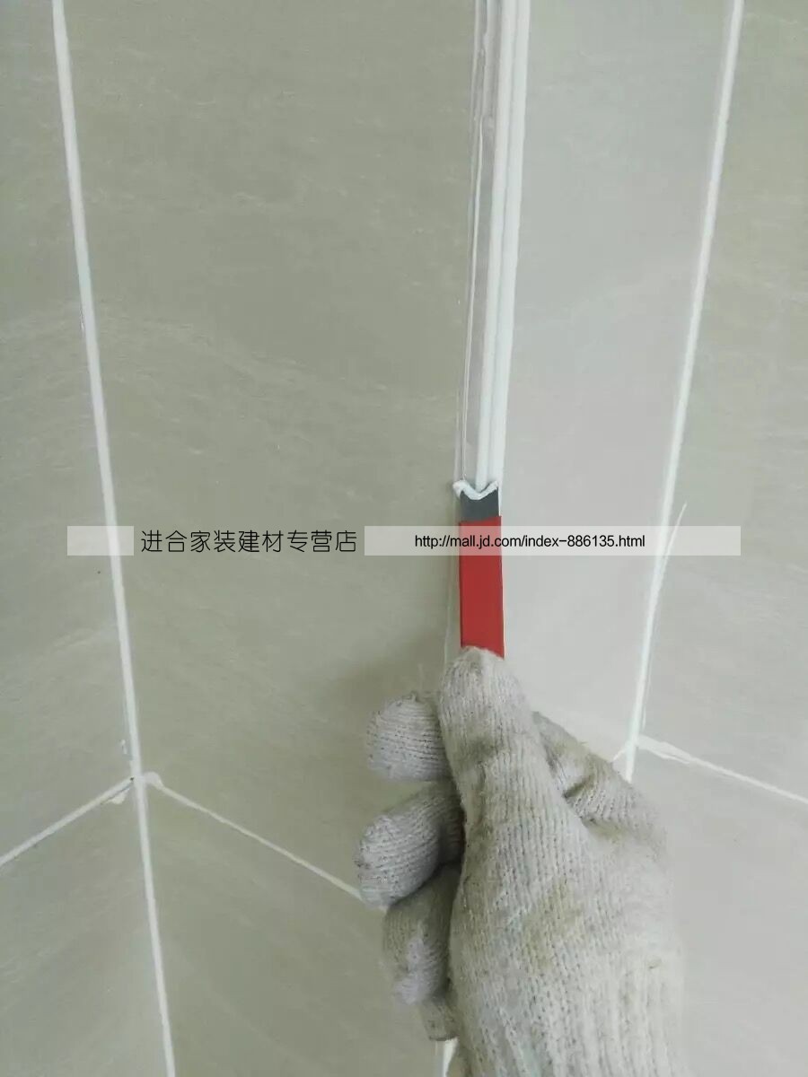 美缝剂施工工具耐磨纯钨钢刮片阴阳角多功能压边美缝压缝棒组合6送